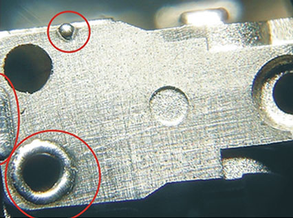 <a href='http://m.dtxf.net.cn/product/3.htm' class='text_a'>模具激光焊機(jī)</a>修復(fù)模具效果